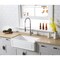 Gourmetier Solid Surface Stone Apron Front Farmhouse Sgl Bowl Kitchen Sink, White GKFA331810LD - alternate 2